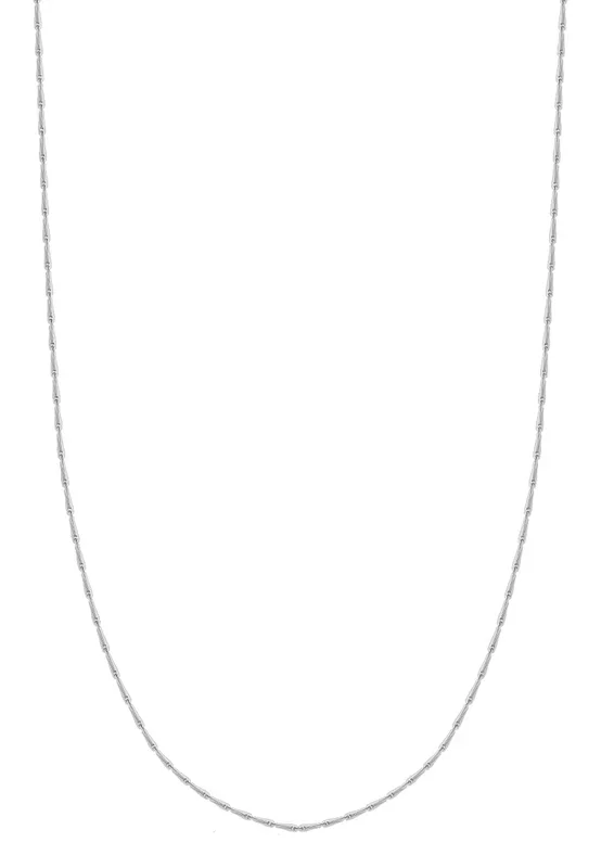 TOMEI Needle-Nose Chain, White Gold 585 (WHTD035)