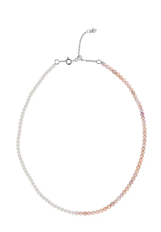 TOMEI [Online Exclusive] Pearlfect Love Single Strand Dual-Tone Pearl Necklace