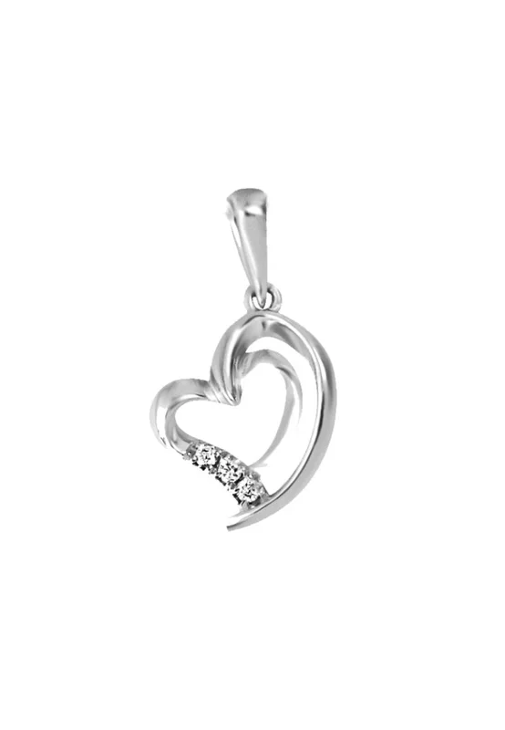 Tomei White Gold 585 “Love Keeper” Diamond Pendant Set