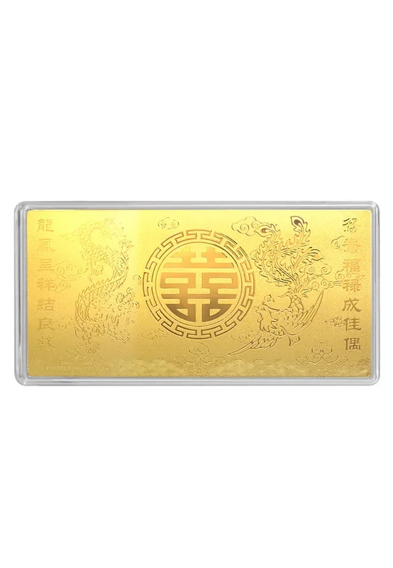 TOMEI Xi Zi Wedding Gold Wafer 0.5G, Yellow Gold 9999