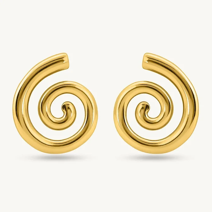 Trendy Sprial Stud Earrings