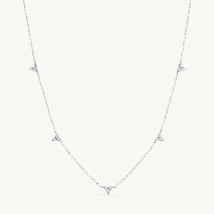 Trinity Infinity Necklace Silver