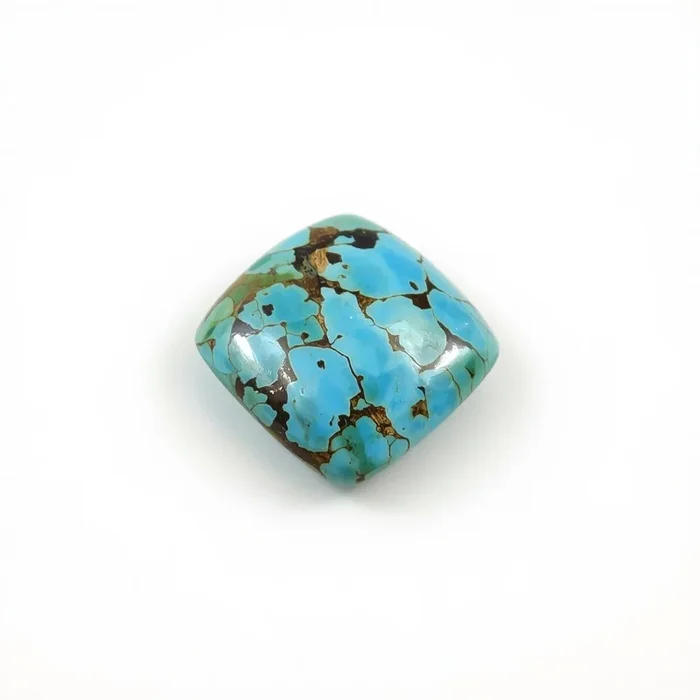 Turquoise 10PC Tiny 4×4 MM Square Cabochon Blue Sparkling semi Precious Loose Gemstone