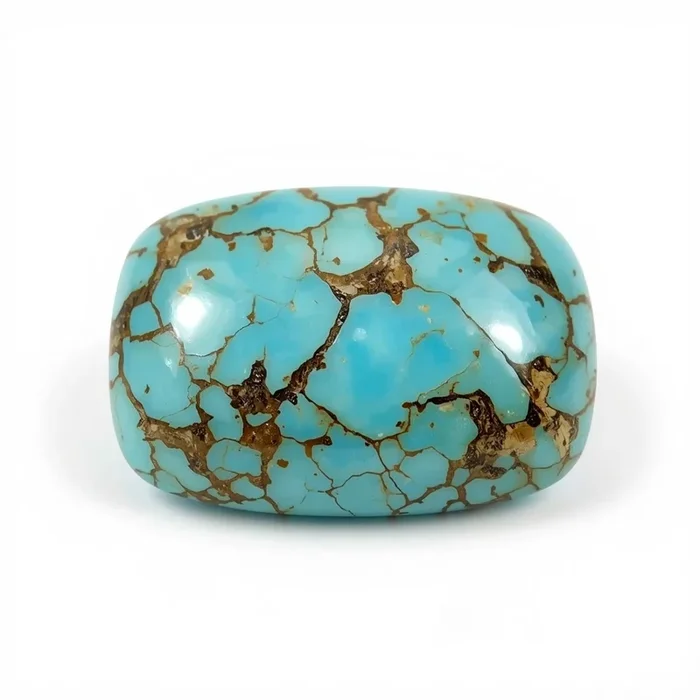 Turquoise 1PC Large 10×12 MM Emerald Cabochon Blue Luster semi Precious Precious Gemstone
