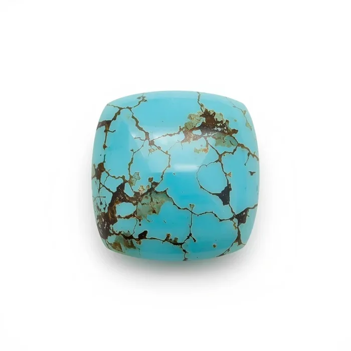 Turquoise 1PC Large 11×11 MM Square Cabochon Blue High-Quality semi Precious Loose Gemstones