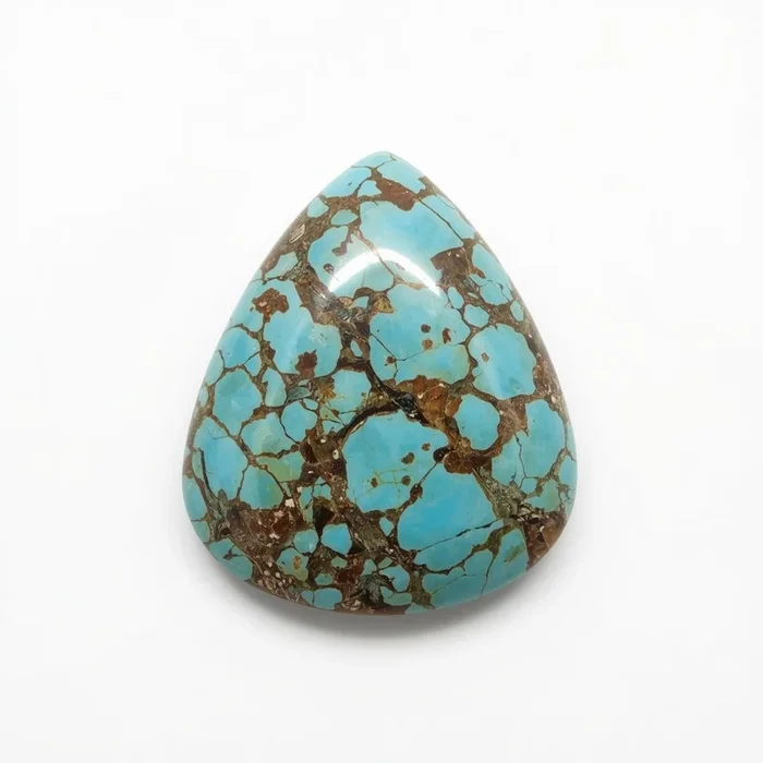 Turquoise 1PC Medium 9×9 MM Triangle Cabochon Blue Sparkling semi Precious Semi Precious Gemstone