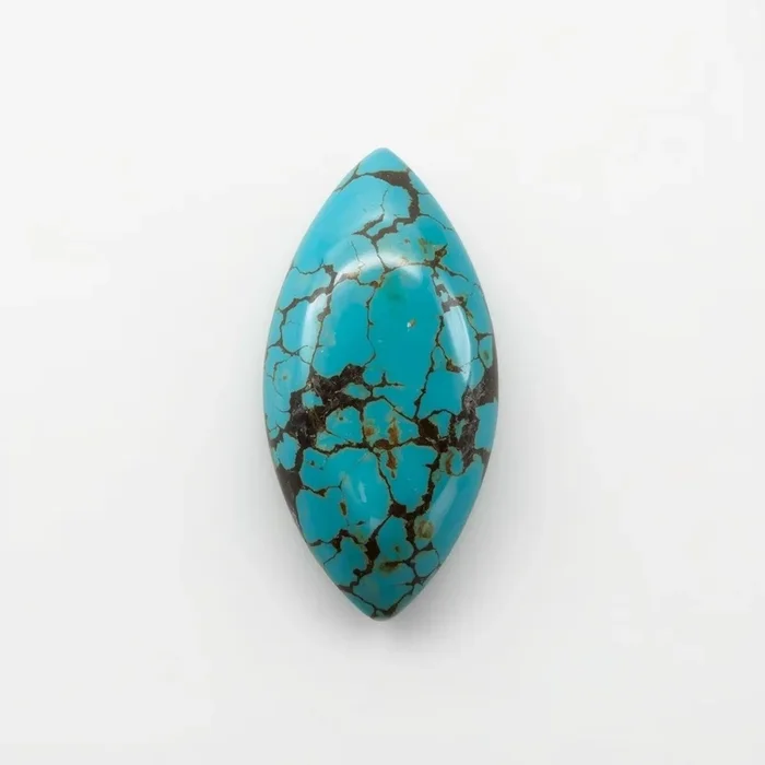 Turquoise 1PC Small 5×10 MM Marquise Cabochon Blue Luster semi Precious Loose Gemstones