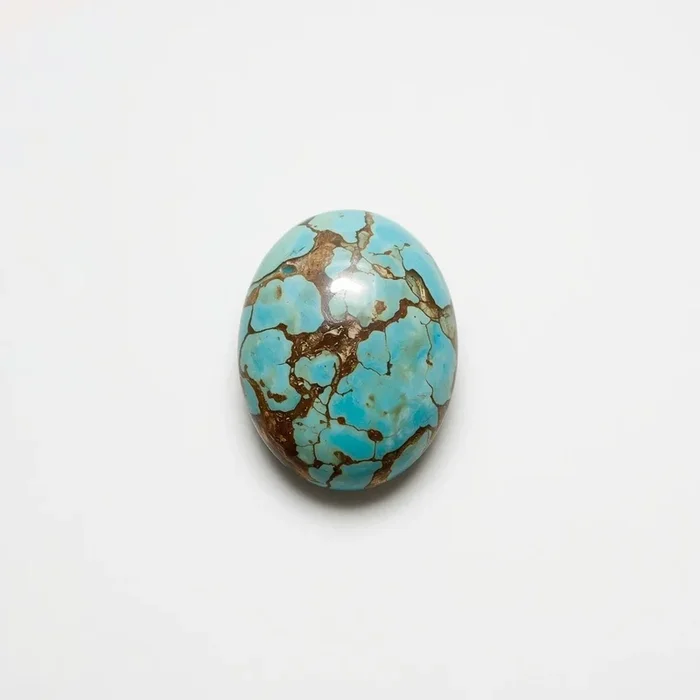 Turquoise 1PC Tiny 5×7 MM Oval Cabochon Blue Sparkling semi Precious Gems