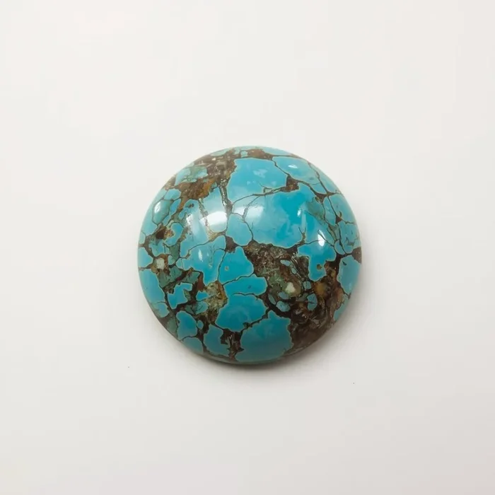 Turquoise 1PC Tiny 6×6 MM Round Cabochon Blue Shine semi Precious Precious Gemstone