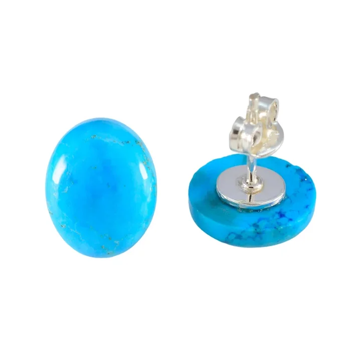 Turquoise Japanese Noelia multiple Stud Blue Silver Earring