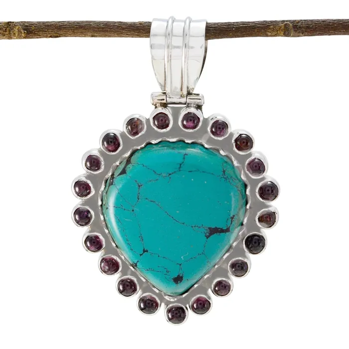 Turquoise Statement Latin American 92.5 Silver multiple Isabella Cultural Blue Pendant Jewellery