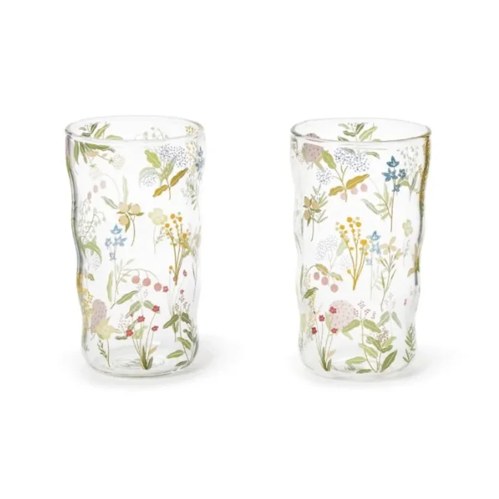 Two’s Company Garden Delight Tumbler Drinking Glass