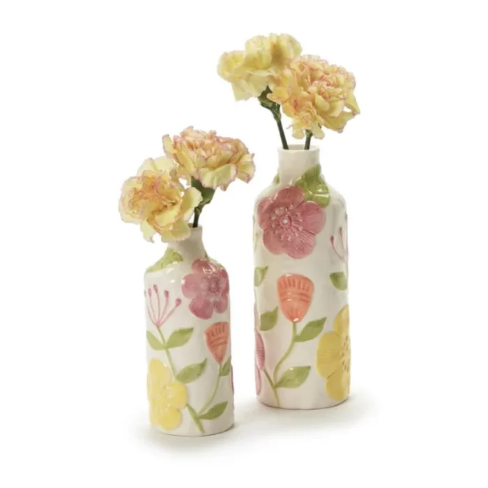 Two’s Company Vases with Floral Design