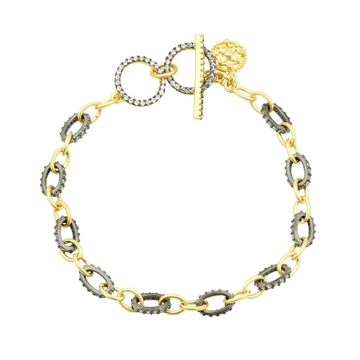 Two-Tone Chain Link Bracelet