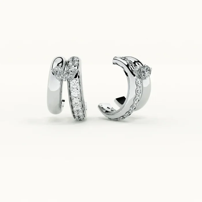 Twofold Unity Silver Studs