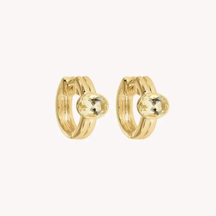 Valentine’s Double Yellow Hoop Earrings