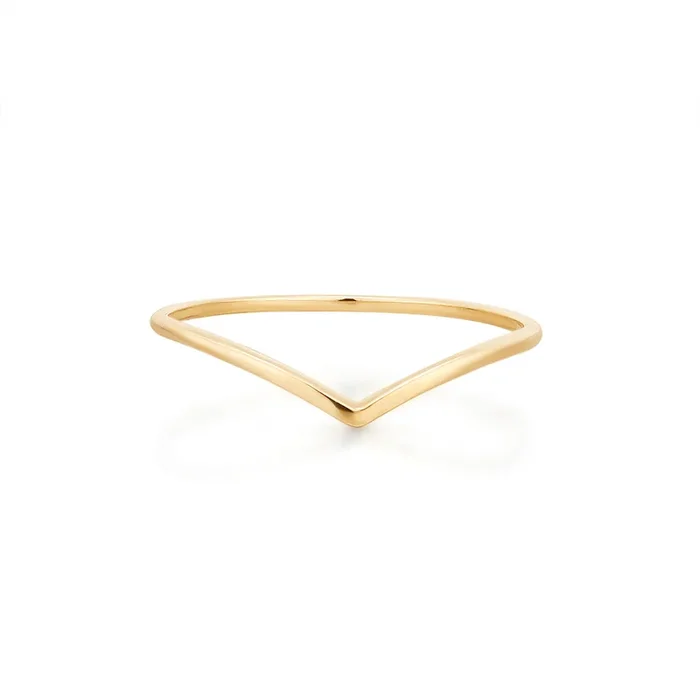 VEE | Gold Wishbone Ring