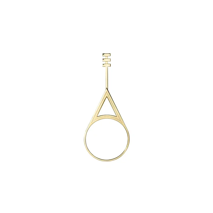 Venus mono earring in yellow gold | Lepage Jewelry