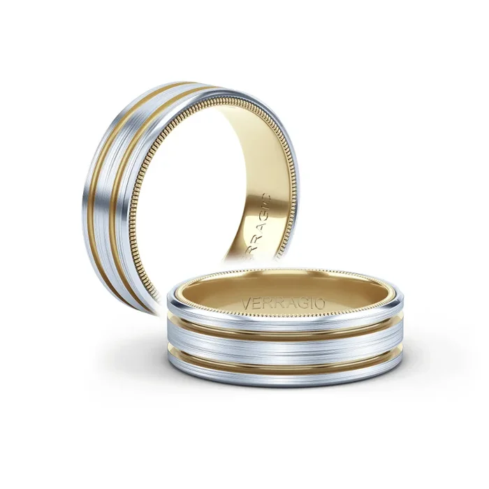 Verragio Men’s 14k Two-Tone 7mm Wedding Band