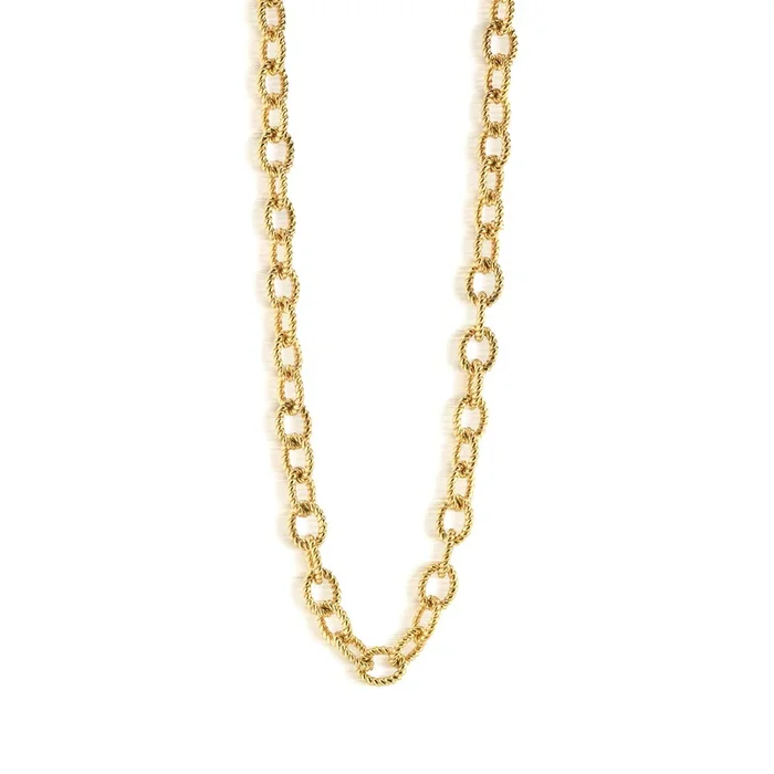Victoria Small Chain Necklace, 32″ – Gold
