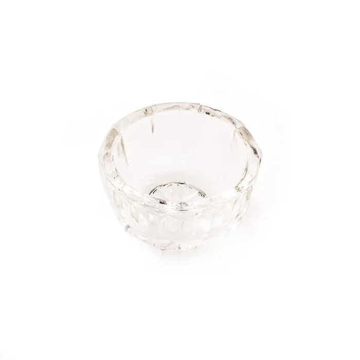 Vintage Jewelry Cache Dish-Round Pressed Glass V18