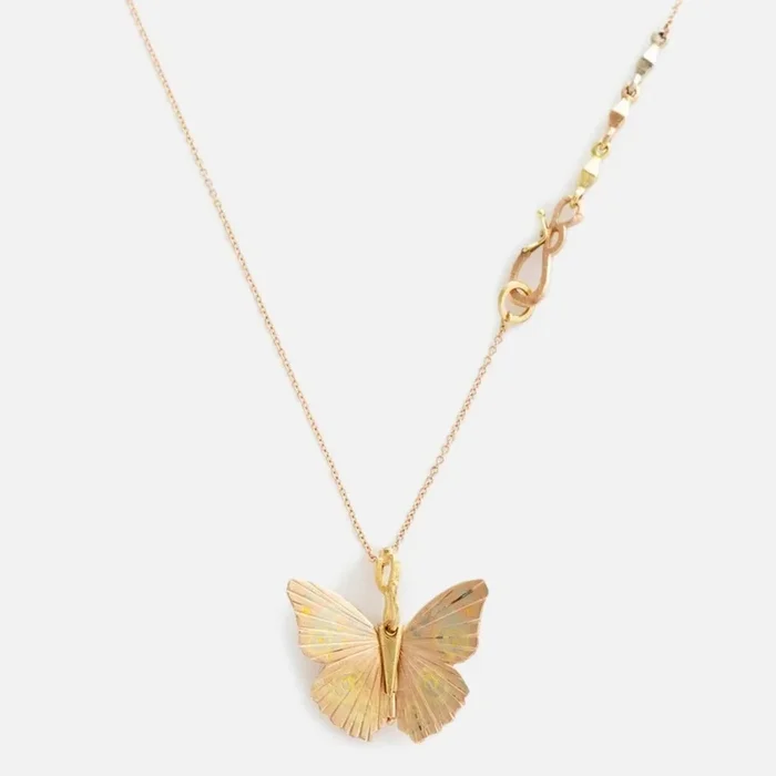 Watercolor Buckeye Necklace