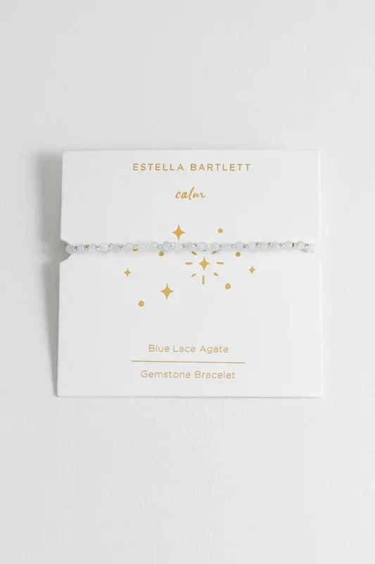 Wellness Blue Lace Agate Gemstone Amelia Bracelet