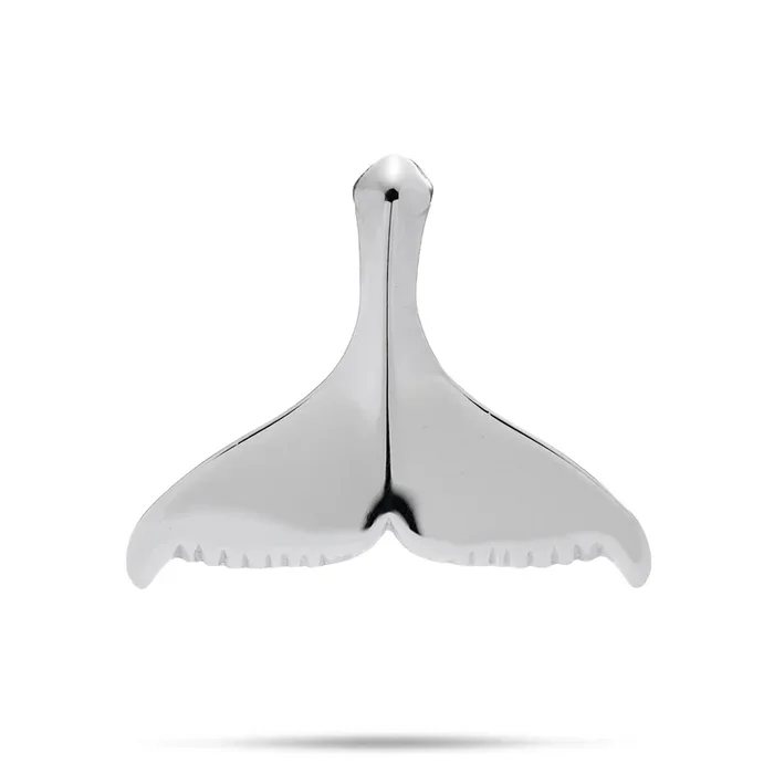 Whale Tail Pendant in Sterling Silver – 28mm