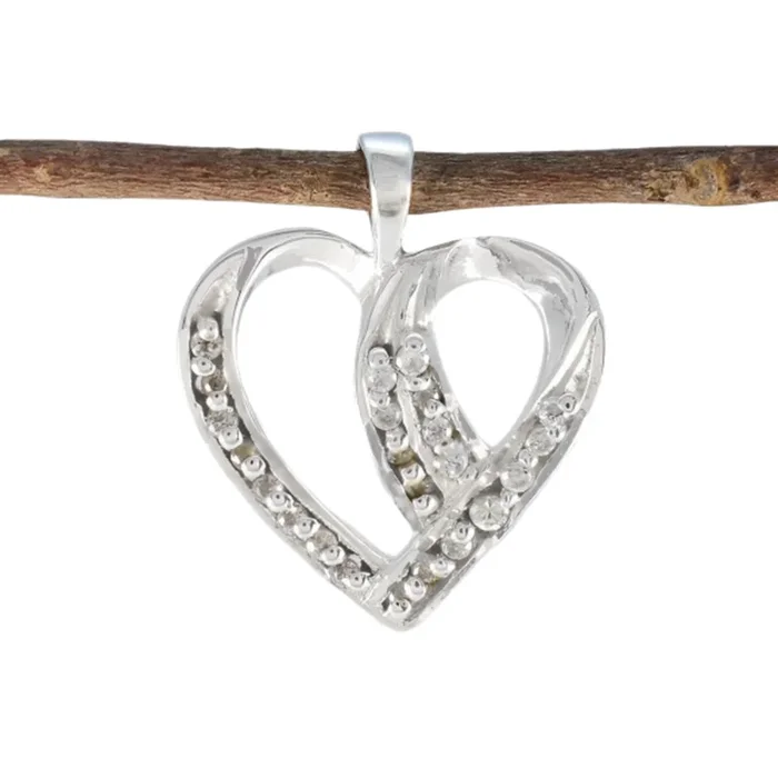 White CZ Dainty Middle Eastern 92.5 Silver multiple Lucy wedding White Pendant Jewellery