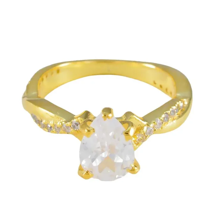 White CZ Halo Indian Sterling Silver White Gems Whisper-thin Promise Ring Jewelry