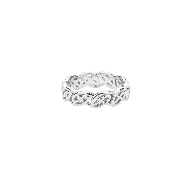 White Gold Eternity Knot ‘Lomond’ Ring – Custom Order