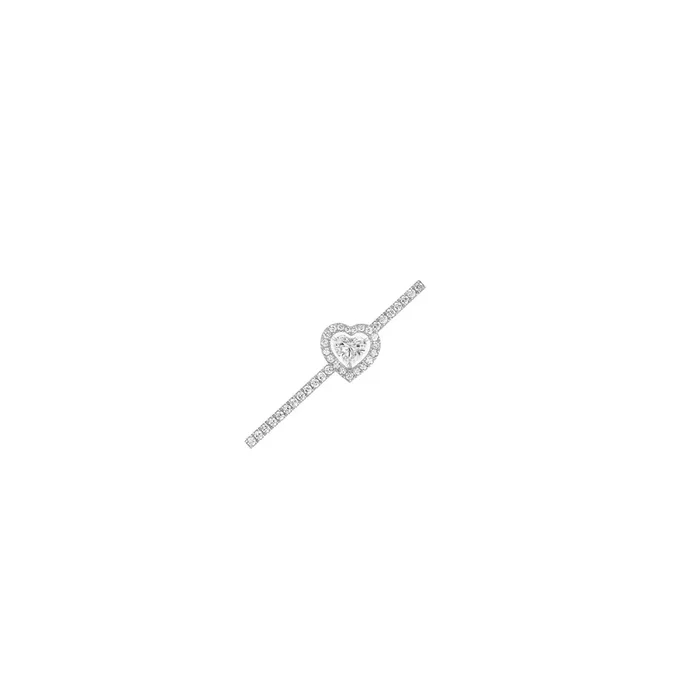 White gold paved heart joy earring messika 11433G – Lepage