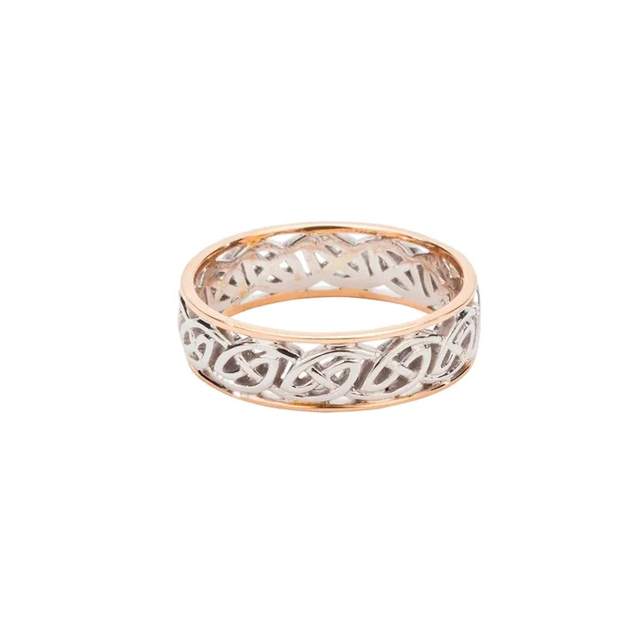 White Gold with Rose Gold Rails Window to the Soul ‘Ness’ Ring – Custom Order