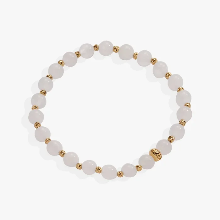 White Jade Healing Stone Stretch Bracelet