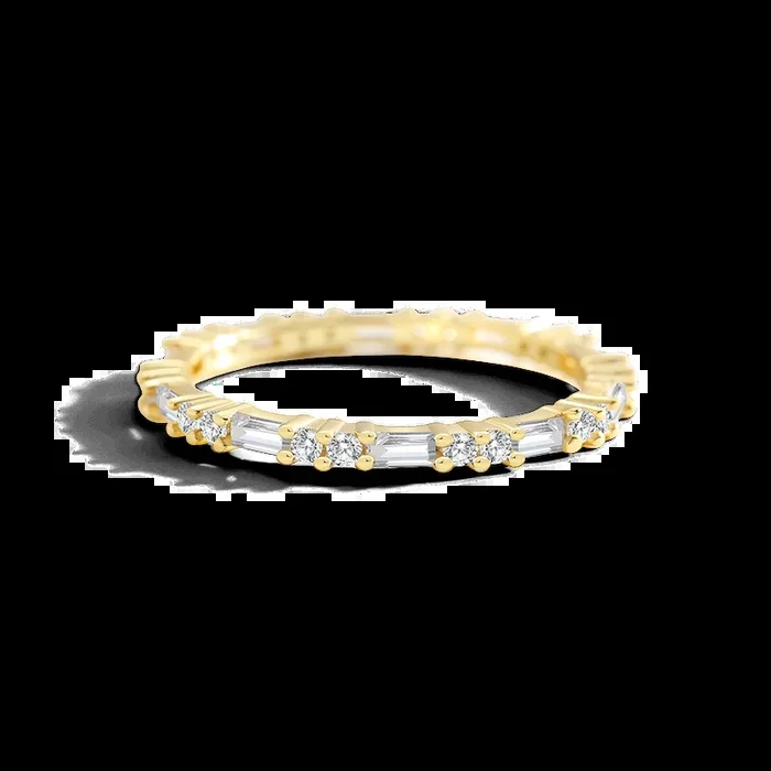 White Sapphire Stacking Ring