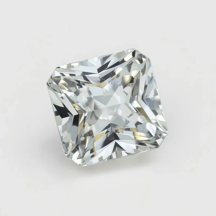 White Topaz 1PC Chunky 16×16 MM Square Faceted White Pure Semi Precious Loose Gemstones
