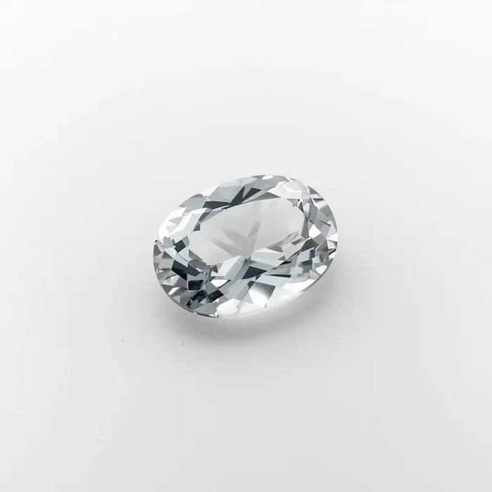 White Topaz 1PC Tiny 3×5 MM Oval Faceted White Shine Semi Precious Loose Gems