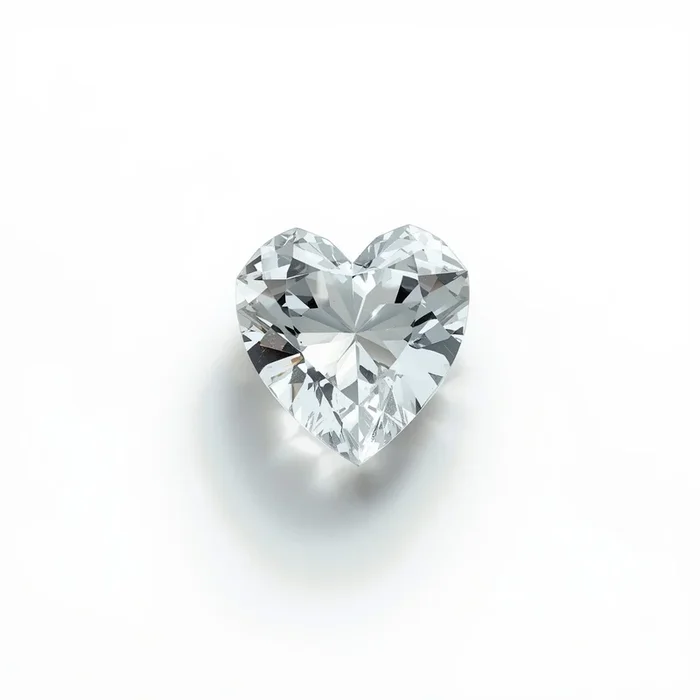 White Topaz 1PC Tiny 5×5 MM Heart Faceted White Sparkling Semi Precious Gems