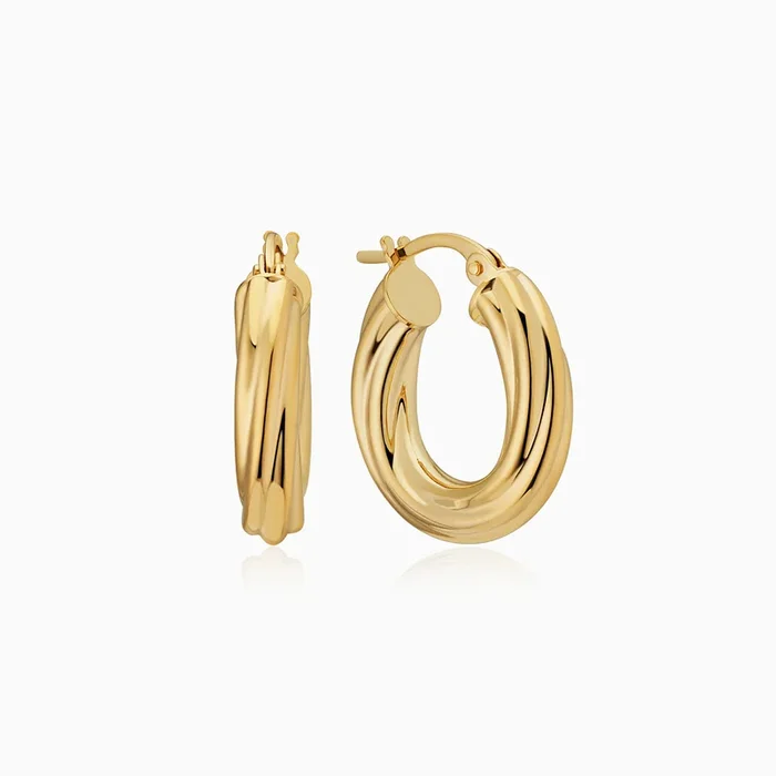 With A Twist Midi Hoops
