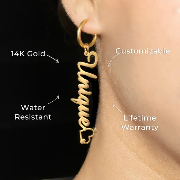 Women Jewelry – 14K Gold Drop Earrings | Style # E16