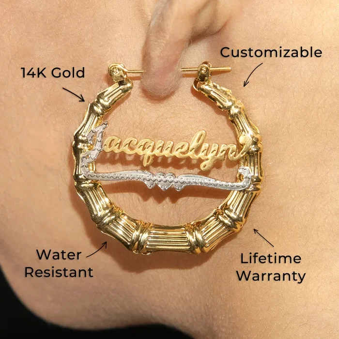 Women Jewelry – 14K Gold Hoop Earrings | Style # E03