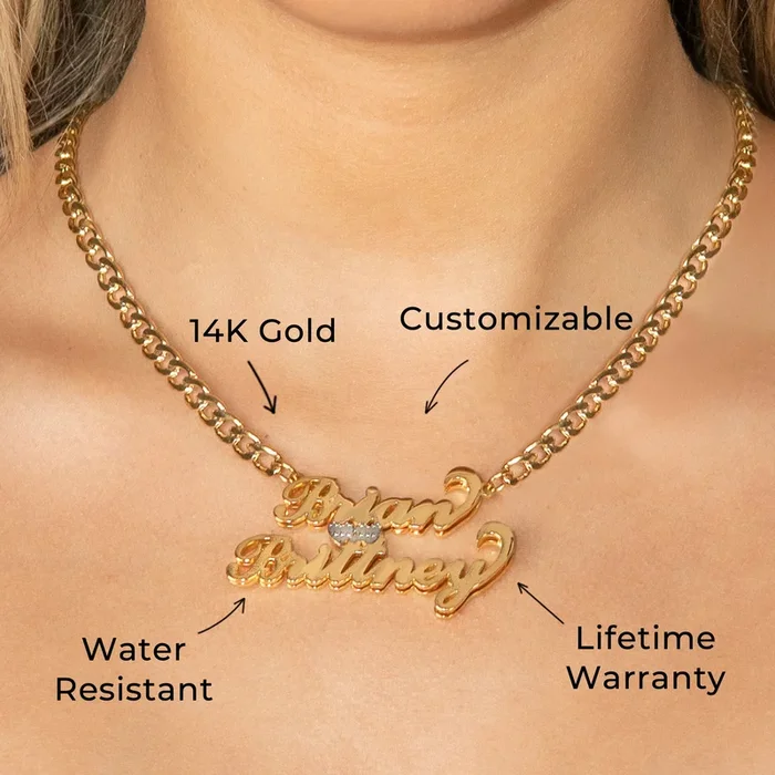 Women Jewelry – Gold Name Necklace | Style # N28
