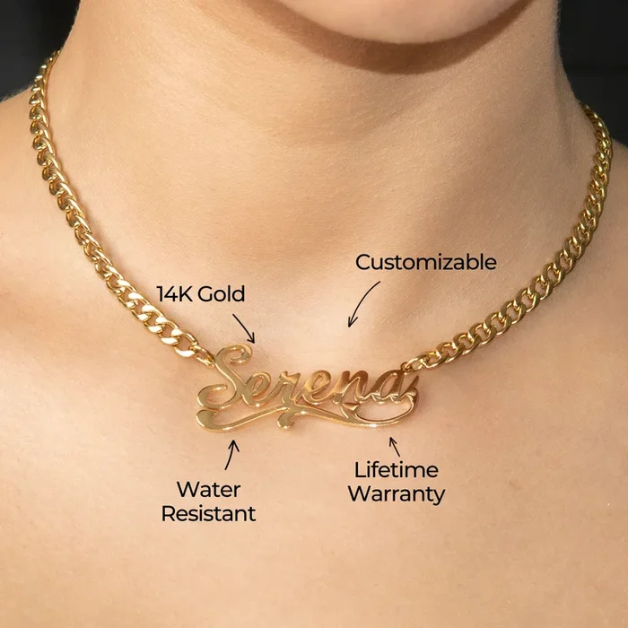 Women Jewelry – Gold Name Necklace | Style # N29