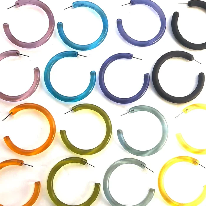 XL Jelly Hoop Earrings – 2 inch