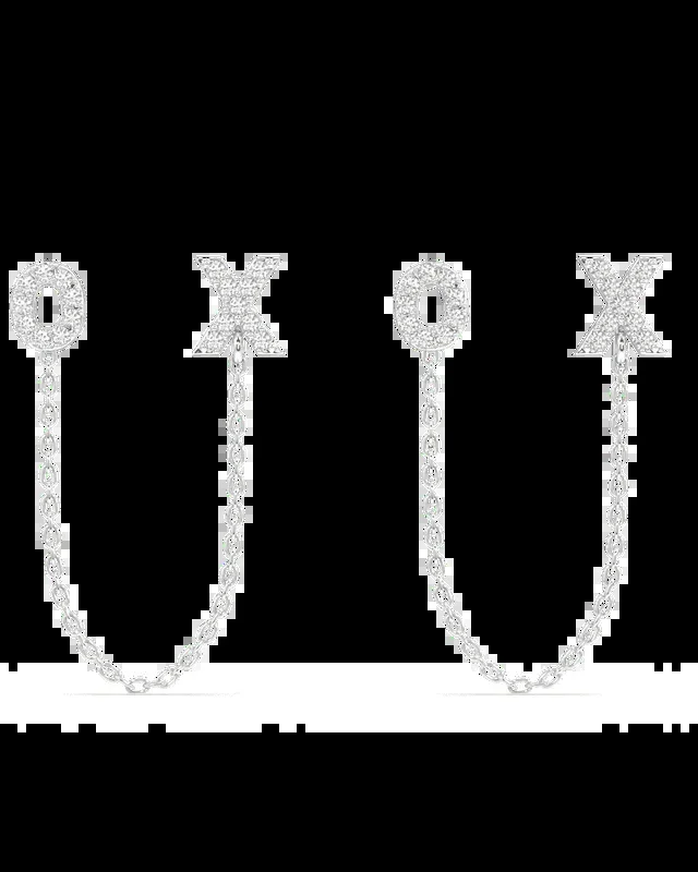 Xo – 3 In 1 Chain Connector Earrings