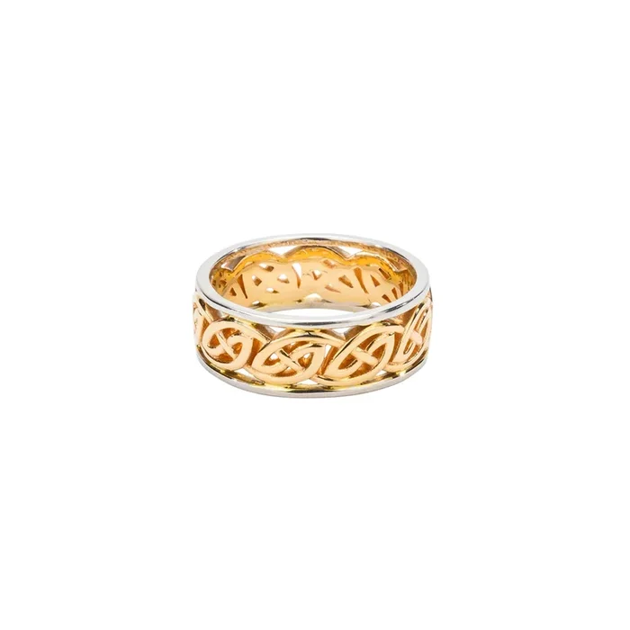 Yellow Gold with White Gold Rails ‘Ness’ Ring – Custom Order