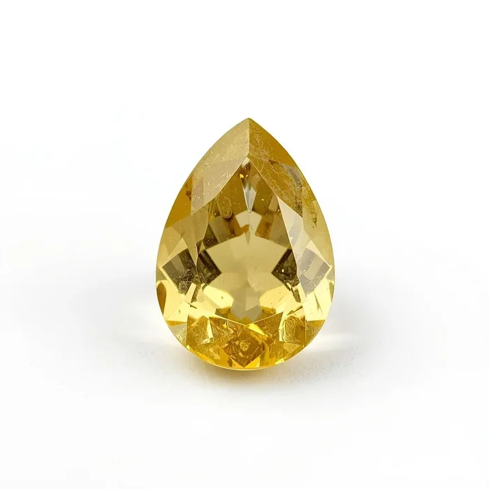 Yellow Sapphire 1PC Small 6×8 MM Pear Faceted Yellow Shine Precious Loose Gems