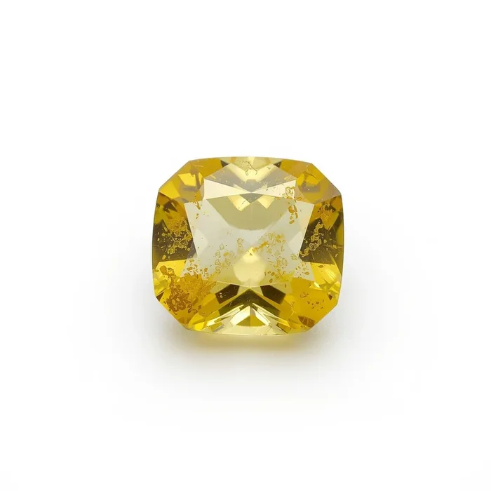 Yellow Sapphire 1PC Small 7×7 MM Cushion Faceted Yellow Splendid Precious Gems