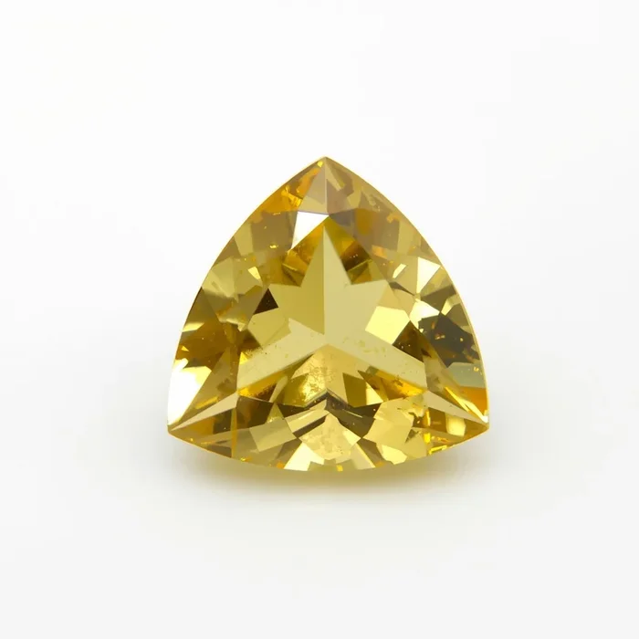 Yellow Sapphire 1PC Small 7×7 MM Triangle Faceted Yellow Splendid Precious Gems