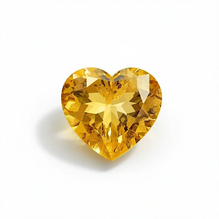 Yellow Sapphire 1PC Small 8×8 MM Heart Faceted Yellow Luster Precious Loose Gems